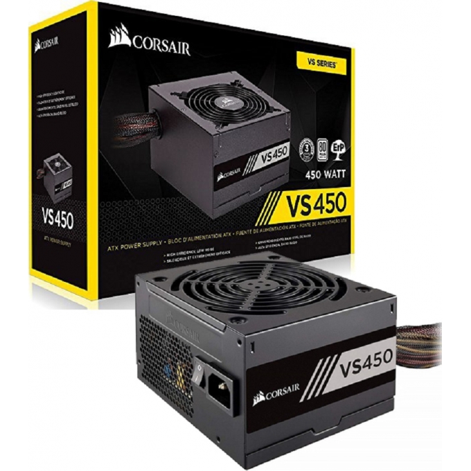 FUENTE DE PODER CORSAIR VS SERIES VS450 450W ATX 80 PLUS WHITE 220VAC / CORSAIR