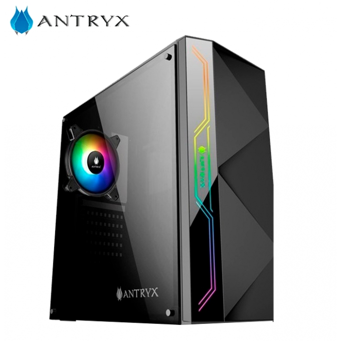 CASE CON FUENTE B500W ANTRYX XTREME NEO I ARGB FAN X1 C/CINTA LED - AC-XN01KW-500CP / ANTRYX