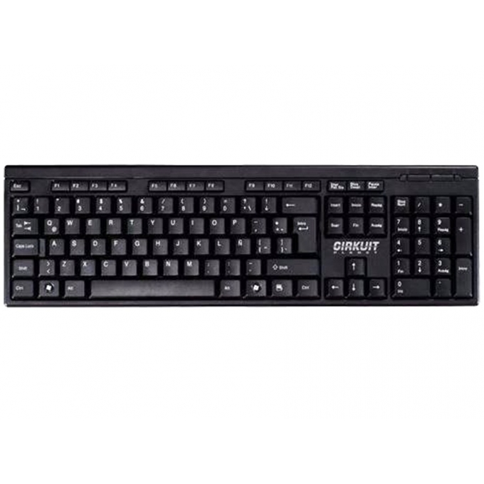 TECLADO CIRKUIT PLANET CKP-KB-01 USB NEGRO Alambrico / CIRKUIT PLANET