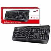 Teclado GENIUS KB-118 USB ESPANOL - BLACK / GENIUS