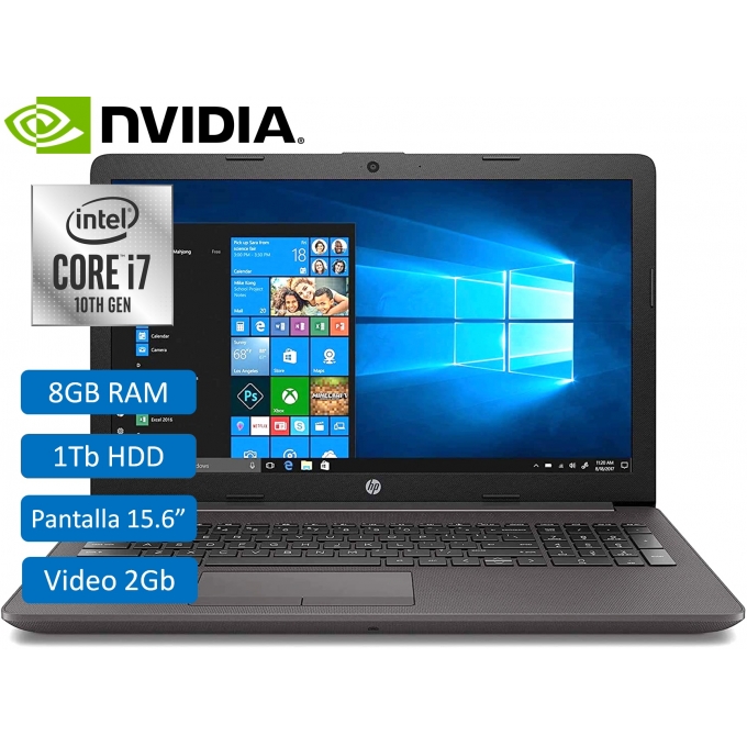 PC Portable HP 250 G7 – I7-1065G7, 16 Go RAM, SSD 500 Go + 1 To HDD – Windows 11