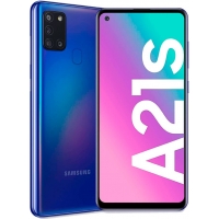 SMARTPHONE SAMSUNG GALAXY A21S 32GB BLUE 6.5pulgadas ANDROID 10 LTE, DUAL SIM, Desbloqueado, 48MP+8MP+2MP+2MP SM-A217M/DS / SAMSUNG