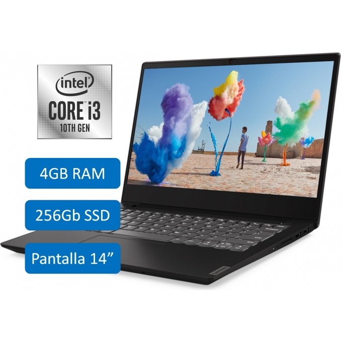 LAPTOP LENOVO IDEAPAD 340S - INTEL i3-1005G1 1.20GHZ - Memoria 4GB DDR4 - Disco Solido 256GB M.2 SSD - PANTALLA 14pulgadas HD / LENOVO