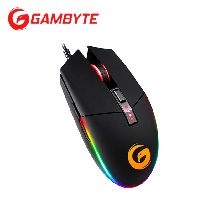 Mouse GAMBYTE Scar G, GI-Scarg, RGB, USB, Negro, Gamer (oferta) / GAMBYTE