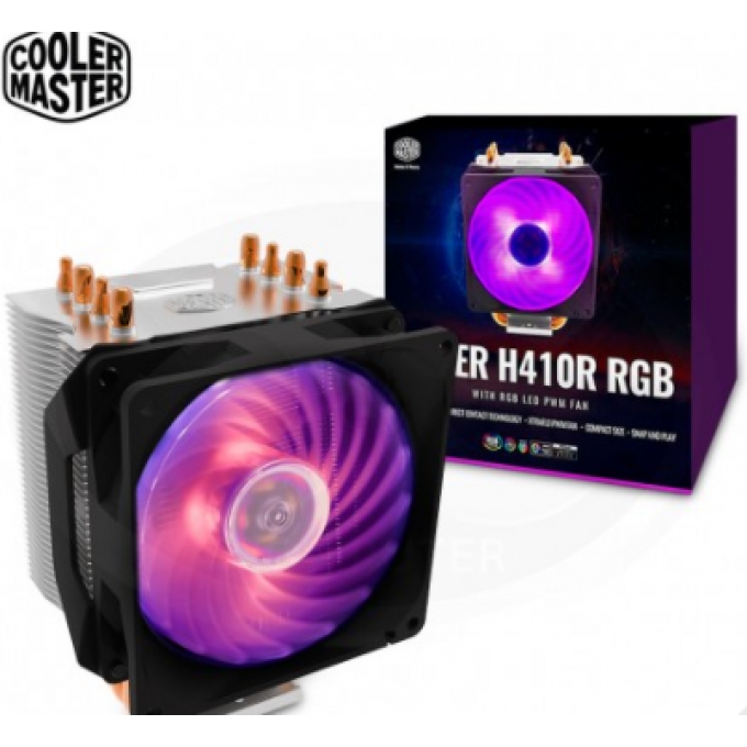 COOLER CPU COOLER MASTER HYPER H410R RGB AMD/INTEL REFRIGERACION AIRE - RR-H410-20PC-R1 / COOLER MASTER