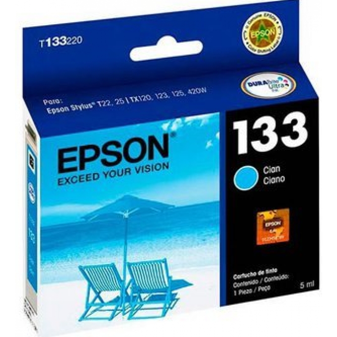CARTUCHO DE TINTA EPSON T133220 CYAN - TX235W/TX420W/430W / EPSON