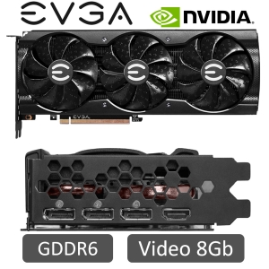 TARJETA VIDEO EVGA GEFORCE RTX 3070 8GB GDDR6 XC3 ULTRA GAMING (08G-P5-3755-KL) / EVGA