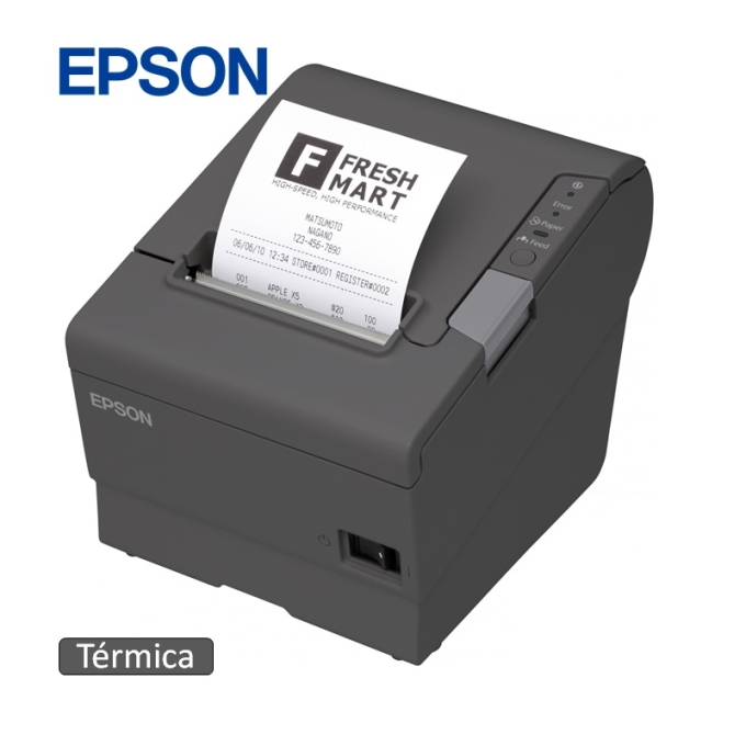 Impresora Ticketera Termica Epson TM-T88V, Monocromatica, 300 mm/s, USB, Ethernet 10/100 / EPSON