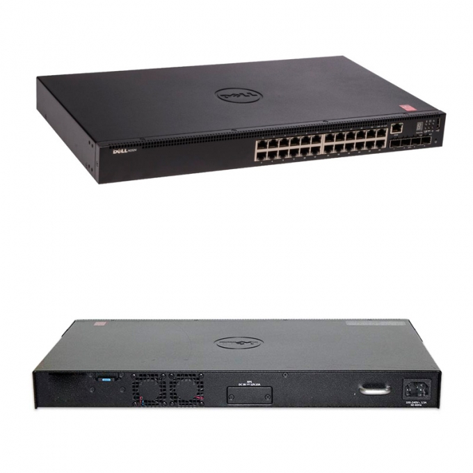 Switch Dell N1524, L3, 24PUERTOS RJ-45 GbE, 4 x SFP+, 1U