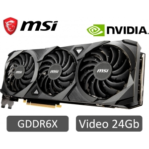 Tarjeta de Video MSI GEFORCE RTX 3090 VENTUS 3X 24GB OC 384 BIT GDDR6X PCI / MSI