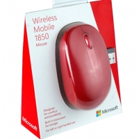 MOUSE MICROSOFT MOBILE 1850, INALAMBRICO, ROJO / MICROSOFT