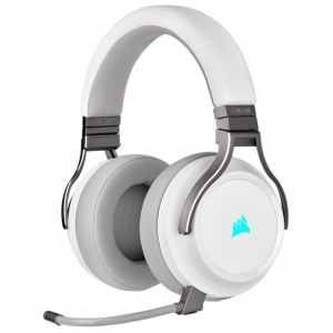 Audifono CORSAIR Virtuoso RGB WIRELESS CA-9011180-NA, White, Gamer, Inalambrico / CORSAIR