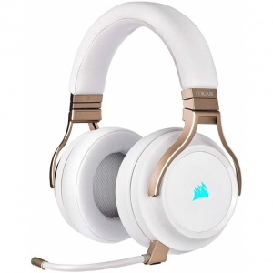Audifono CORSAIR Virtuoso RGB Wireless, Pearl, Gamer, Inalambrico, Blanco, CA-9011224-NA (Oferta) / CORSAIR