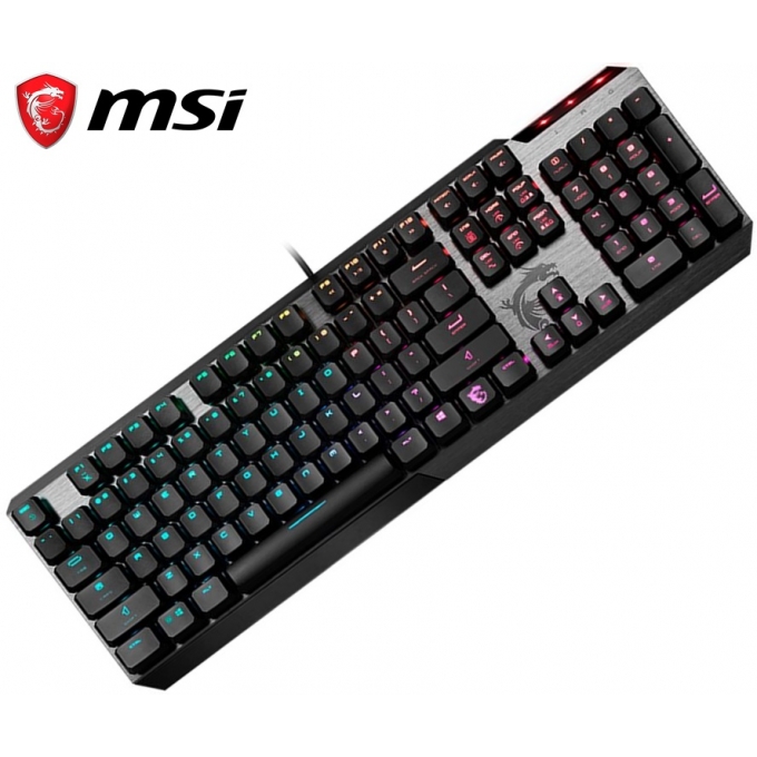 Teclado MSI VIGOR GK50 Low Profile, Cableado, Retroiluminado, Gamer, Negro VIGOR GK50 LOW PROFILE US / MSI