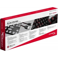 Teclado HYPERX Alloy FPS PRO, Mecanico, USB, retroiluminado, ingles, Gamer, Negro HX-KB4BL1-US/WW / HYPERX