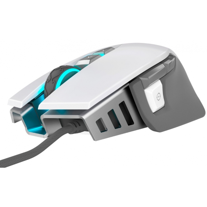 Mouse CORSAIR M65 RGB Elite FPS, Cableado, 9 Botones, Blanco, Gamer / CORSAIR