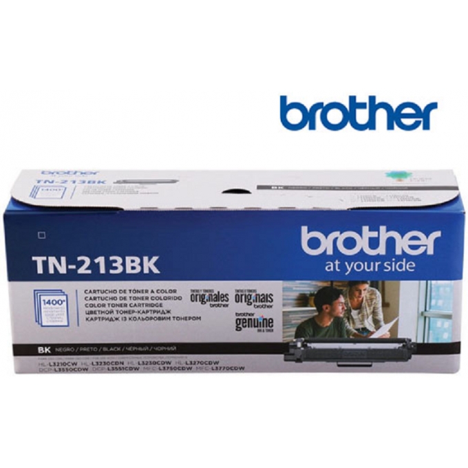 TONER BROTHER TN213BK BLACK - IMPRESORA L3270 - L3551 - L3750 - 1400 PAGINAS / BROTHER