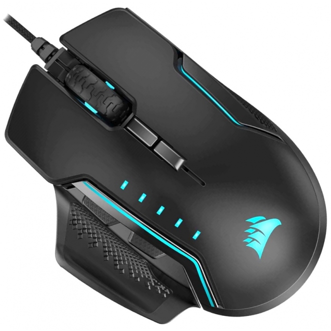 Mouse CORSAIR Glaive RGB PRO, Cableado, Negro, Gamer / CORSAIR