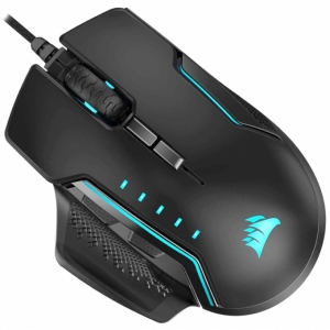 Mouse CORSAIR Glaive RGB PRO, Cableado, Negro, Gamer