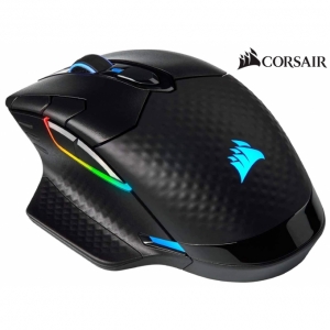 Mouse CORSAIR Dark Core RGB PRO, Inalambrico, Negro, Gamer