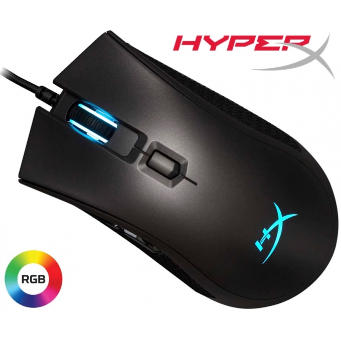 Mouse HYPERX Pulsefire FPS PRO, Cableado, 6 Botones, Negro, Gamer / HYPERX