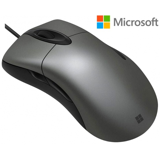 Mouse MICROSOFT Classic Intellimouse, USB, 5 Botones, Plomo / MICROSOFT