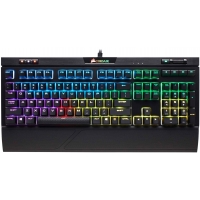 Teclado CORSAIR Strafe RGB MK2 CHERRY MX Silent, Mecanico, Cableado, retroiluminado, Gamer, Negro CH-9104113-SP / CORSAIR