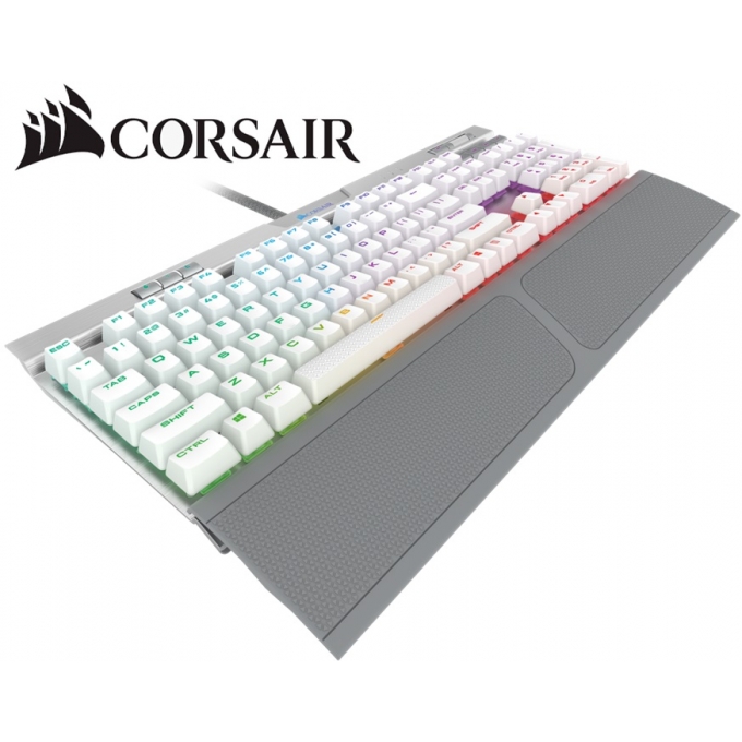 Teclado CORSAIR K70 RGB MK2 SE CHERRY MX Speed, Mecanico, Cableado, retroiluminado, Gamer, Gris, CH-9109114-NA / CORSAIR