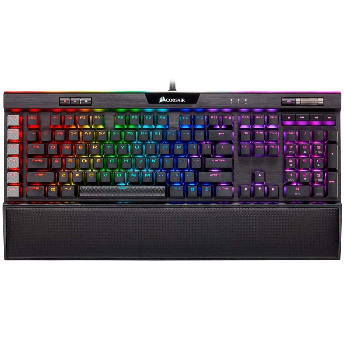 Teclado CORSAIR K95 RGB Platinum XT Cherry MX Speed, Mecanico, Cableado, retroiluminado, Gamer, Negro CH-9127414-NA / CORSAIR