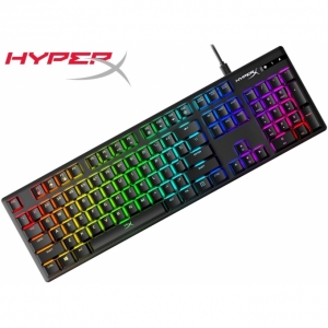 Teclado HYPERX Alloy Origins BLUE, Mecanico, USB, retroiluminado, Gamer, Negro HX-KB6BLX-LA / HYPERX