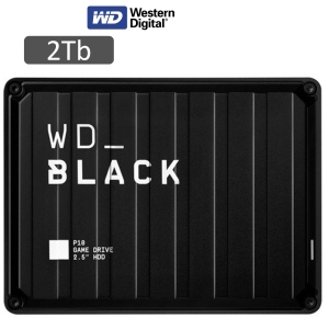 Disco Duro Externo Western Digital Black P10 Game Drive, 2TB, USB 3.2 Gen 1 hasta 5GB/s
