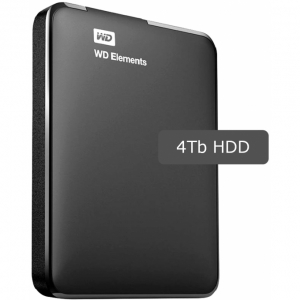 Disco Duro Externo Western Digital Elements Portable, 4 TB, USB 3.0