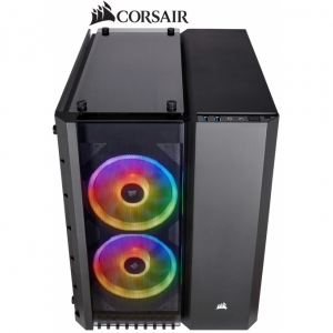 Case Gamer Corsair Crystal 280X RGB , Mid Tower, ATX, USB 3.0, Audio, Negro. S/FUENTE, P/GAMER.