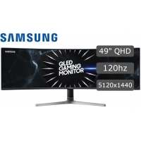 Monitor Samsung LC49RG90SSLXPE 49pulgadas QLed Curvo 5120x1440 QHD 120hz, HDMI - DisplayPort - USB UltraWide / SAMSUNG