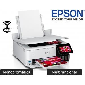 Impresora EPSON L8160 Ecotank, Multifuncional, Sistema Tinta continua, Wifi, USB, Color, CD/DVD, 5760DPIx1440DPI C11CJ20303