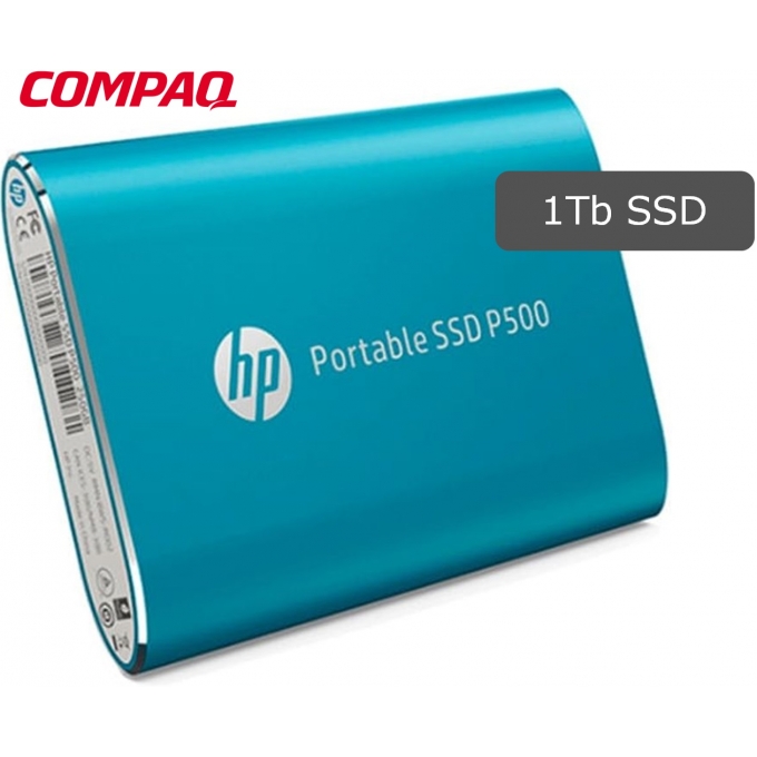 Disco Duro Solido SSD externo HP P500, 1TB, USB 3.1 Gen2 Tipo-C, Azul / HP