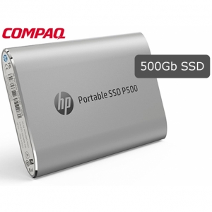 Disco Duro Solido SSD externo HP P500, 500Gb, USB 3.1 Tipo C, Plata