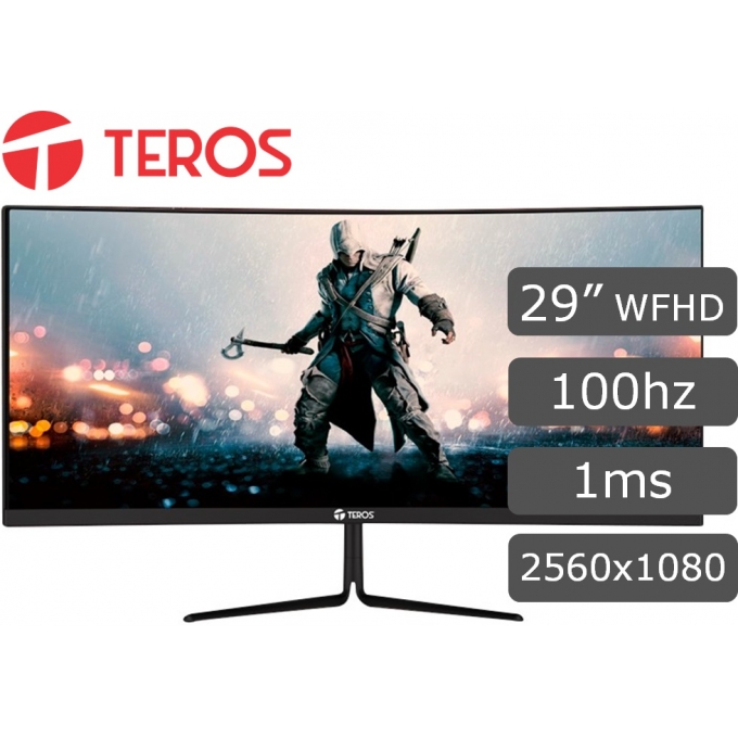 Monitor Curvo Gaming Teros TE-3179, 29, WFHD, Freesync