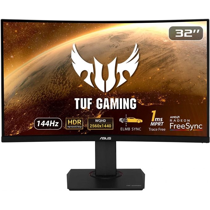 Monitor Asus TUF GAMING VG32VQ 32pulgadas Curvo 144hz 1ms 2560x1440, HDMI / DisplayPort Gamer / ASUS