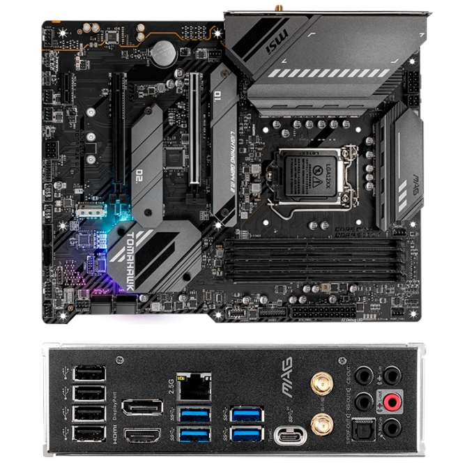 Placa Madre Mainboard MSI MAG B560 TOMAHAWK WIFI Intel B560, LGA1200, DDR4, HDMI, DVI-D / MSI