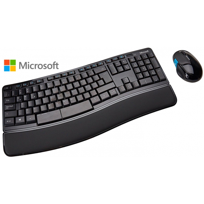 Combo MICROSOFT Sculpt Comfort Desktop Teclado + Mouse inalambrico, Receptor USB, Negro, L3V-00004 / MICROSOFT