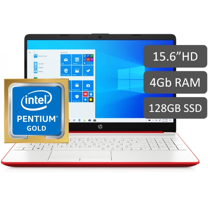 Laptop HP 15-Dw1083Wm Pentium Gold 6405U 2.4Ghz, Memoria 4GB, Disco ...