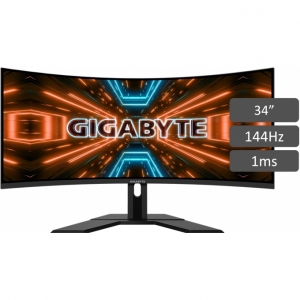 Monitor GIGABYTE Gaming G34WQC 34pulgadas, 144Hz, 1ms, Curvo, Negro, Gamer G34WQC UltraWide / GIGABYTE