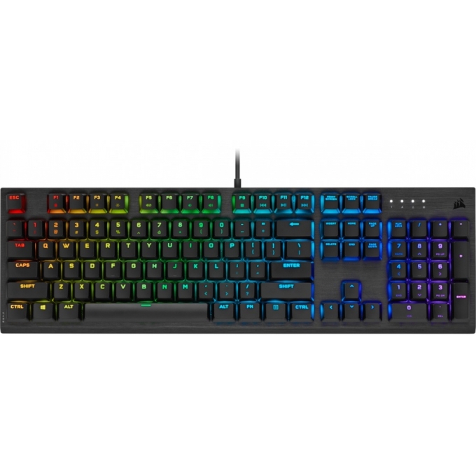 Teclado CORSAIR  K60 RGB PRO, Cableado, Negro, Gamer LP CH-910D018-SP / CORSAIR