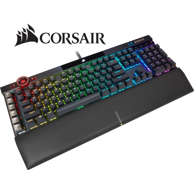 Teclado CORSAIR K100 OPX RGB, Cableado, Negro CH-912A01A-NA / CORSAIR