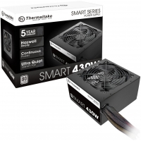 Fuente de poder THERMALTAKE Smart, 430W, ATX, 80 Plus, Semi-Modular, P/GAMER / THERMALTAKE