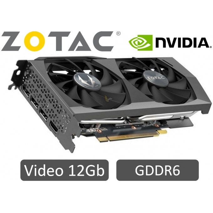 Tarjeta de Video ZOTAC GAMING GEFORCE RTX 3060 12GB GDDR6 192BITS