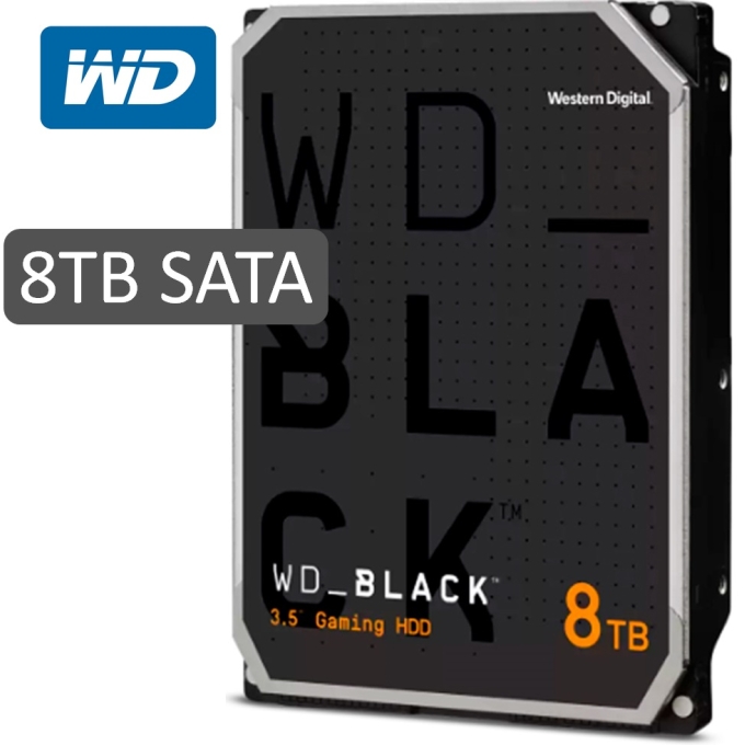 Disco duro Western Digital WD Black, 8 TB, SATA 6.0 Gb/s, 256 MB Cache, 7200 RPM, 3.5pulgadas. / Western Digital