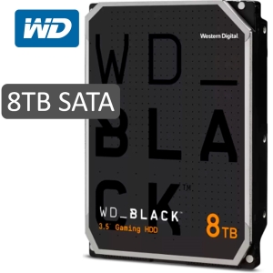 Disco duro Western Digital WD Black, 8 TB, SATA 6.0 Gb/s, 256 MB Cache, 7200 RPM, 3.5.