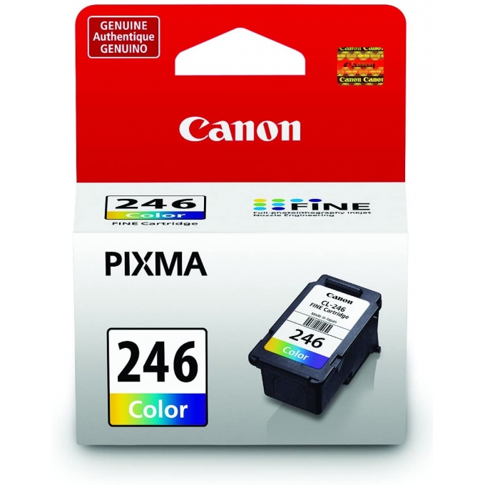 CARTUCHO DE TINTA Canon CL-246, Tri-Color, FINE Technology, 180 paginas / CANON